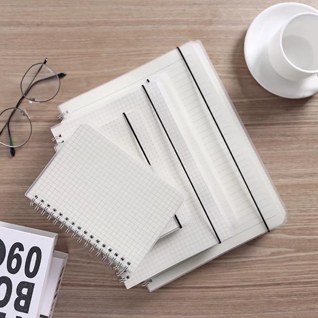 Sổ lò xo kèm giấy ruột grid/dot size a4, a5, a6, b5