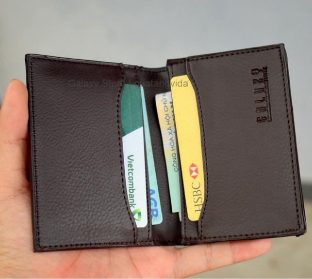 Ví Bóp Nam Nữ Nhỏ Gọn Cao Cấp Nhiều Ngăn Để Name Card Danh Thiếp Thẻ Galaxy Store GVMB0304