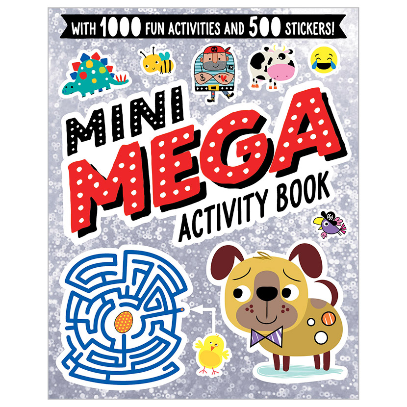 Sticker Activity Book Mini Mega - Silver