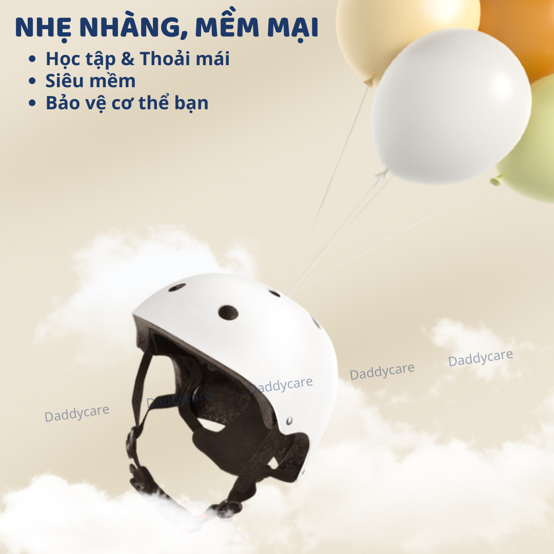 Mũ bảo vệ đầu cho bé kèm bảo vệ đầu gối, tay chân cho bé Mideer Protective Clothing Bike