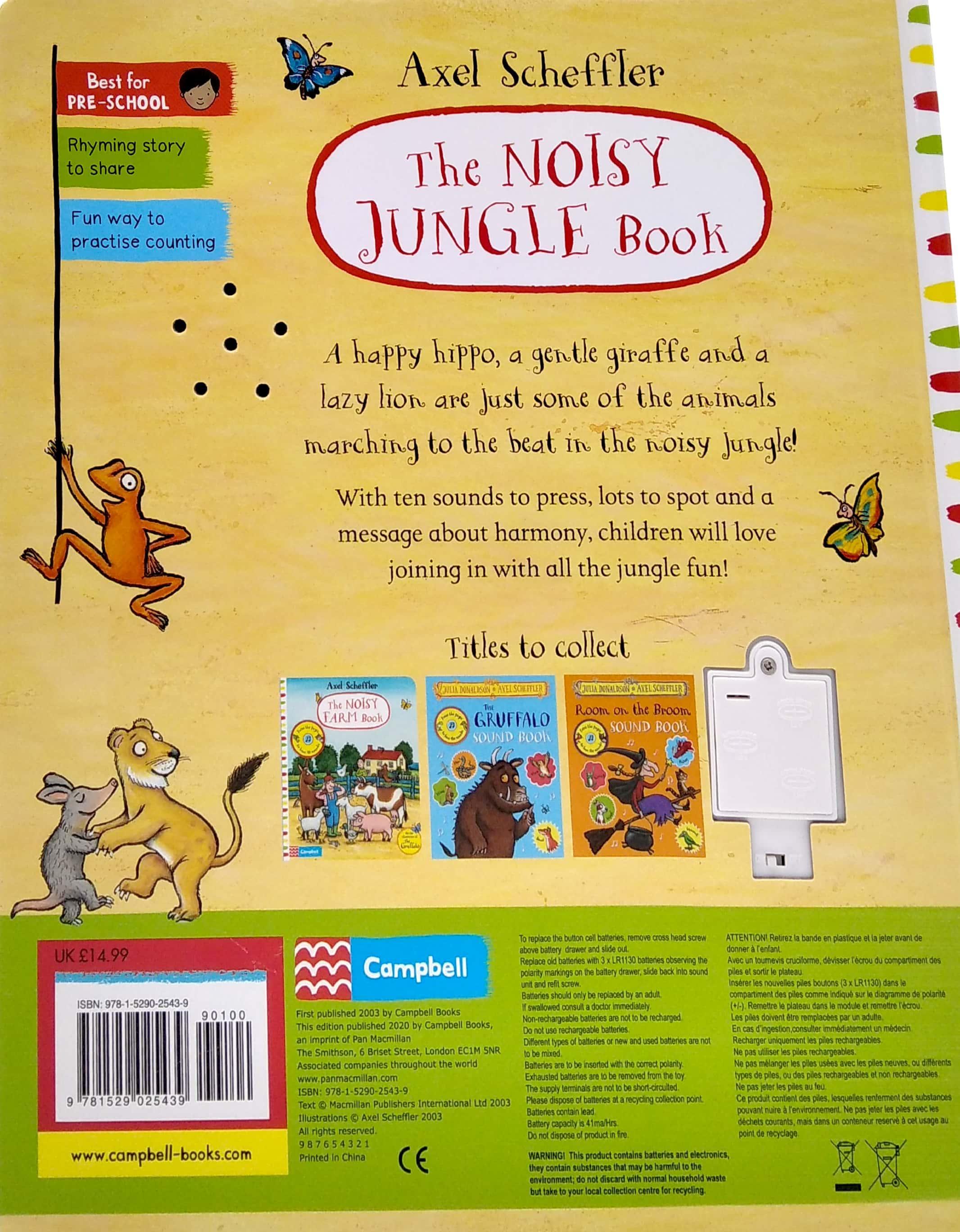 Hình ảnh The Noisy Jungle Book : A press-the-page sound book