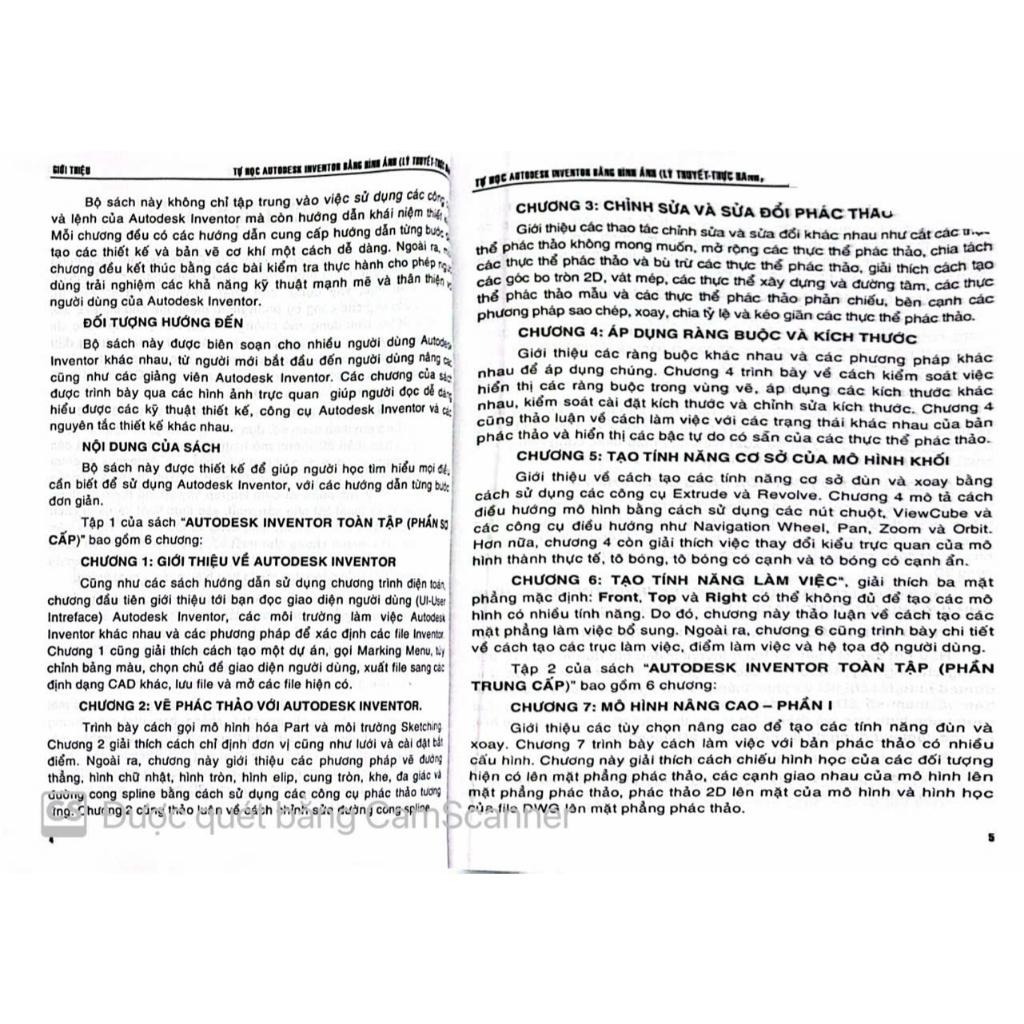 Sách Autodesk inventor bằng hình ảnh ( lý thuyết - thực hành)