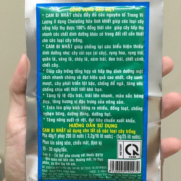 Phân bón lá trung vi lượng Cambi Nhật