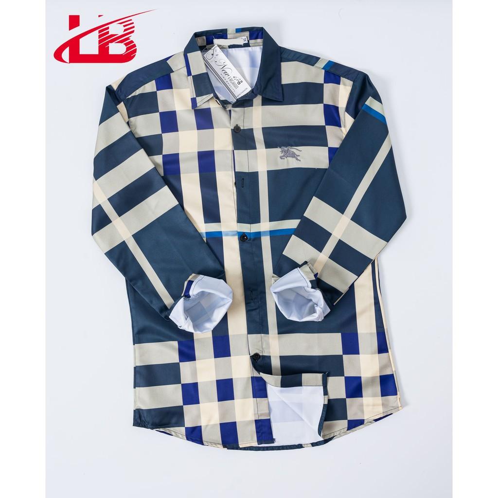 Áo sơ mi nam LB dài tay , vải lụa không nhăn, sơ mi cao cấp