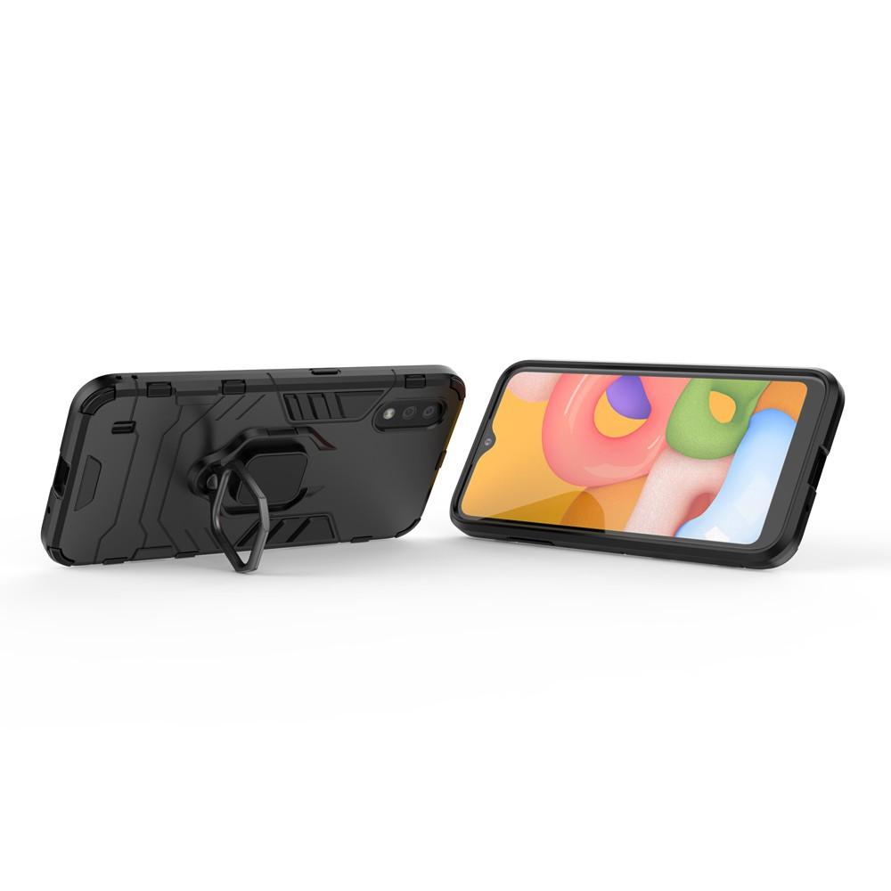Ốp lưng cho Samsung A01 iron man chống sốc kèm nhẫn xoay chống xem video bảo vệ camera