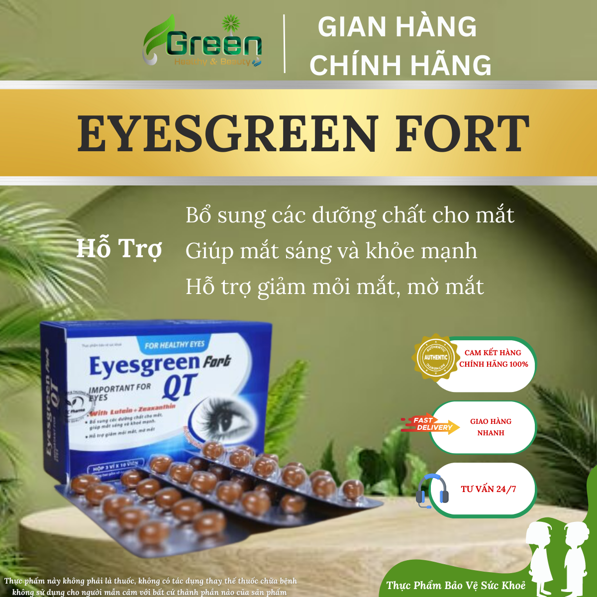 [TPBVSK] EYESGREEN FORT - Giúp mắt sáng và khỏe mạnh