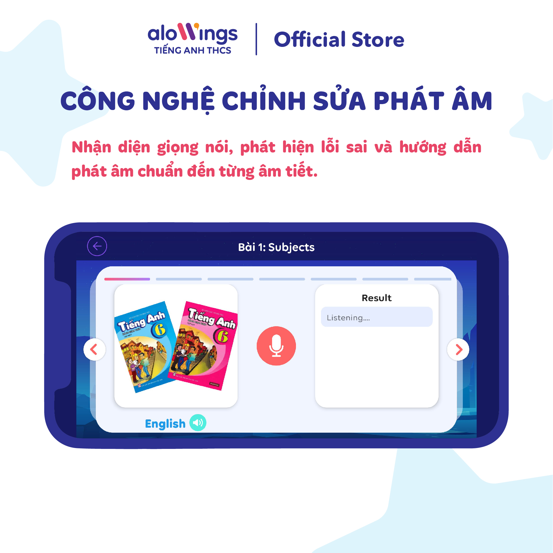 Combo ALOWINGS Tiếng Anh và ENGLISH4U - Nhận mã kích hoạt khóa học tiếng Anh online từ Lớp 6 đến Lớp 12