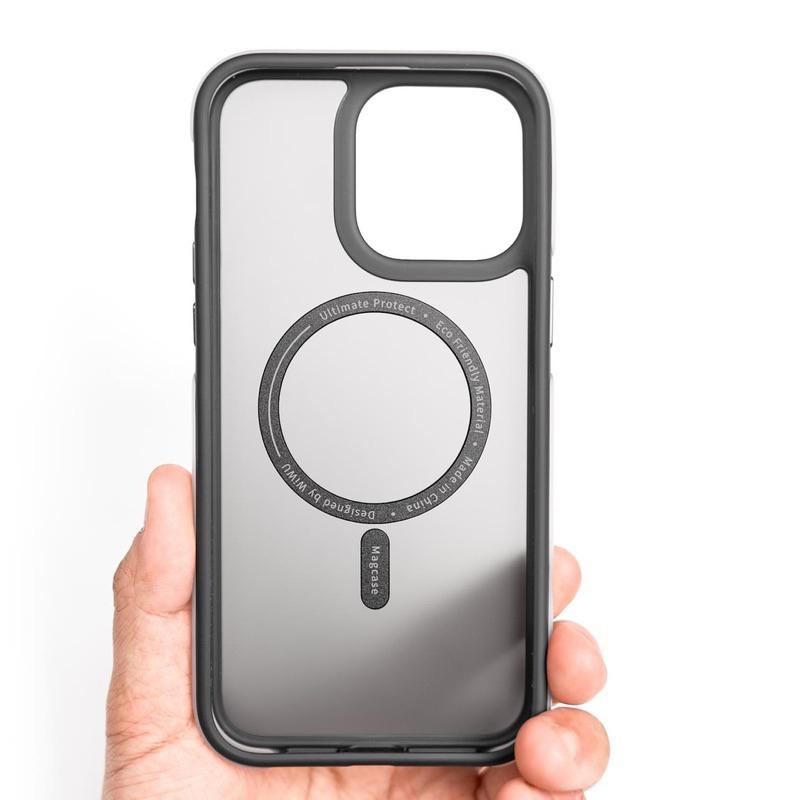 WIWU Air Shield Case - Ốp lưng nhám chống sốc cho IPhone 15 Pro Max, 15 Pro , hỗ trợ sạc không dây chống bám bẩn - Hàng chính hãng