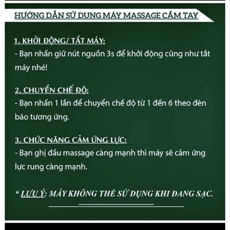 Máy massage cầm tay 6 chế độ - súng massage trị đau giãn cơ