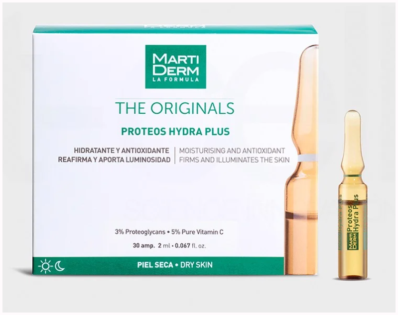 Ampoule Dưỡng Ẩm, Làm Săn Chắc & Ngừa Lão Hoá Da - MartiDerm The Originals Proteos Hydra Plus