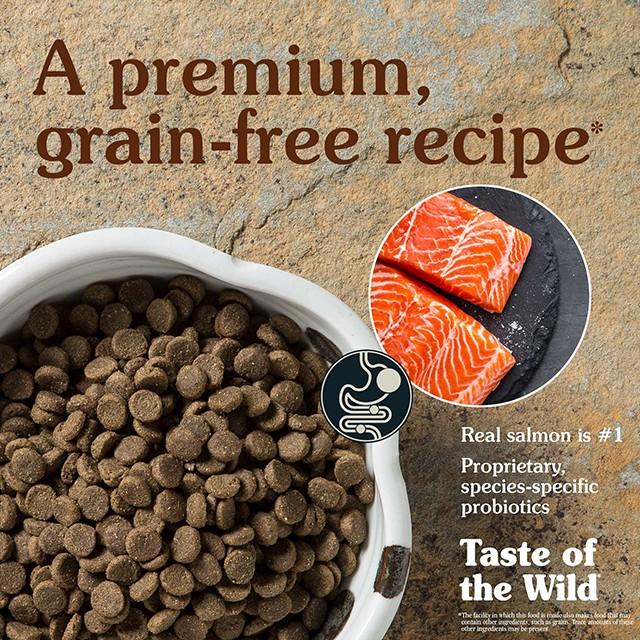 Thức Ăn Cho Chó Bully Taste Of The Wild Bao 2kg - Pacific Stream Thức Ăn Cho Chó, Vị Cá Hồi Xông Khói, Rau Củ Quả