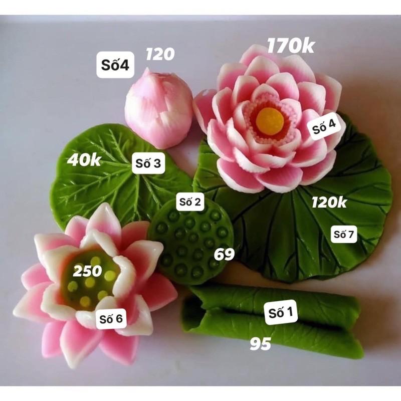 Khuôn Silicon Lá Sen 9*8 Cm Có Gờ