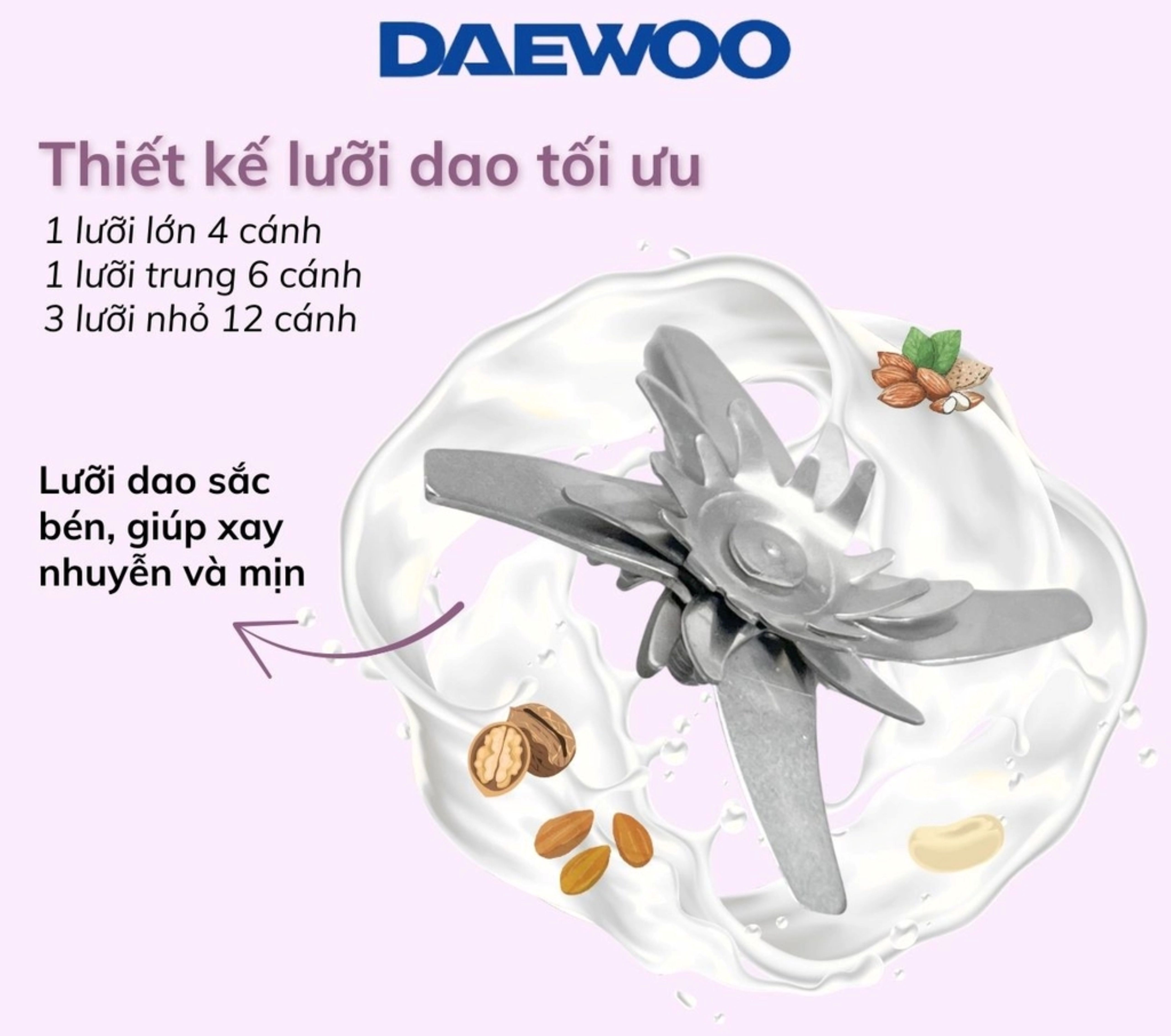 Máy Làm Sữa Hạt Daewoo DWSM-1310 1L Hàng Chính Hãng
