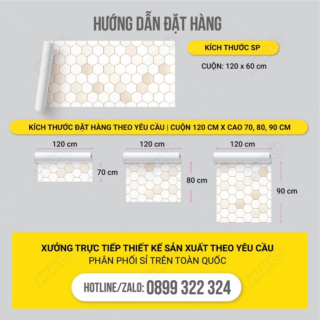 Giấy Dán Bếp chịu nhiệt chống dầu mỡ, dễ lau chùi, decal dán tường bếp giả gạch men Hàng Cao Cấp