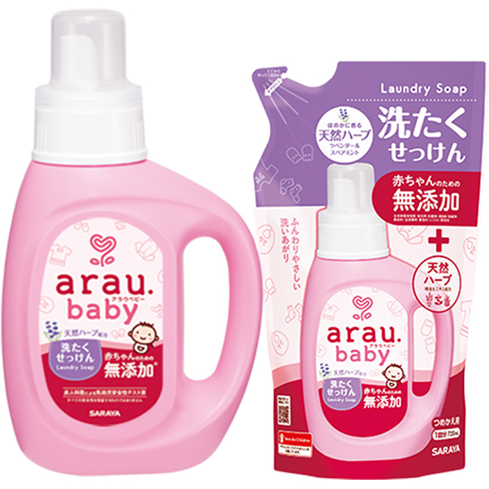 Combo Nước Giặt Arau Baby Chai 800ml Và Túi 720ml