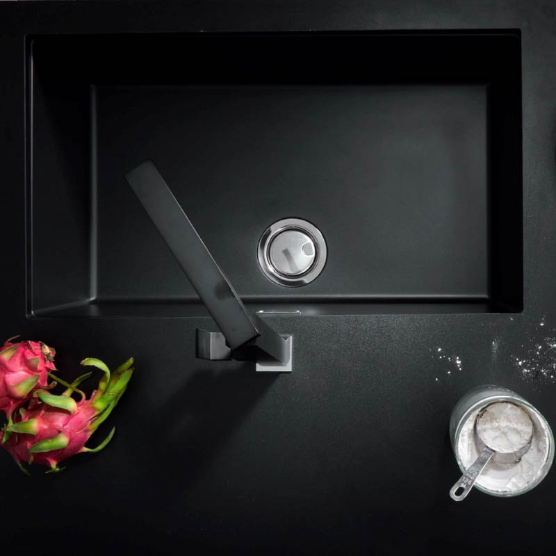 Chậu Rửa Đá Granite Nano Malloca NERO K-45040 - Đen