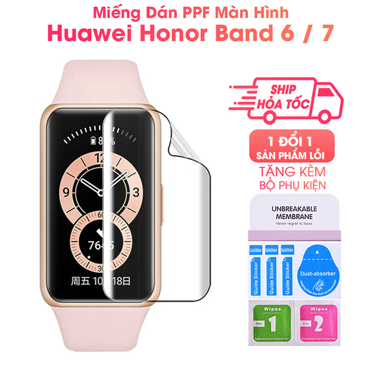 Miếng Dán Màn Hình Mặt Trước PPF Dành Cho Huawei Band 7 / Huawei Band 6 / Honor Band 6 - Handtown - Hàng Chính Hãng