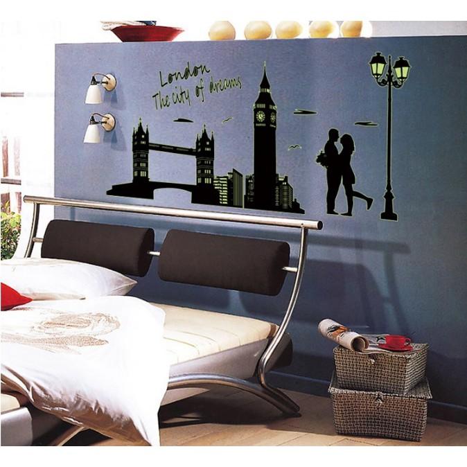 Decal trang trí Thành Phố LONDON- Dạ Quang