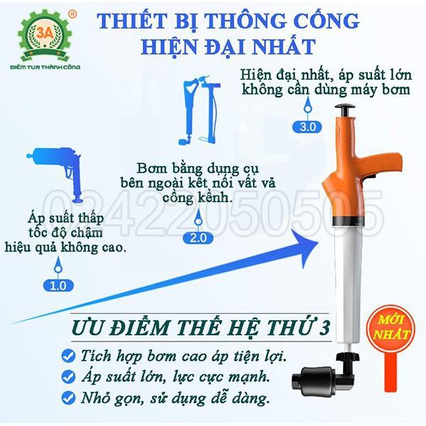 Dụng cụ thông bồn cầu 3A