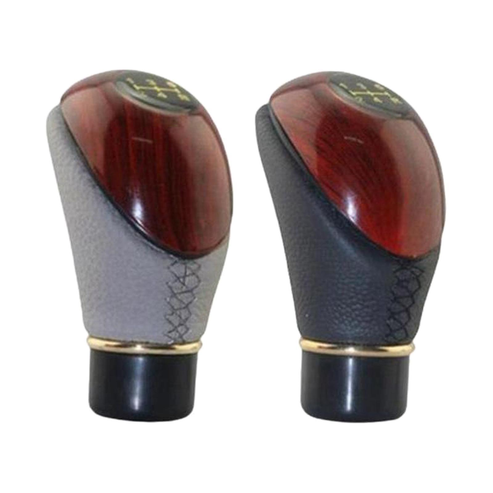 2Pcs Manual Gear Shifter Knob shifting Knob 5 Speed Replace