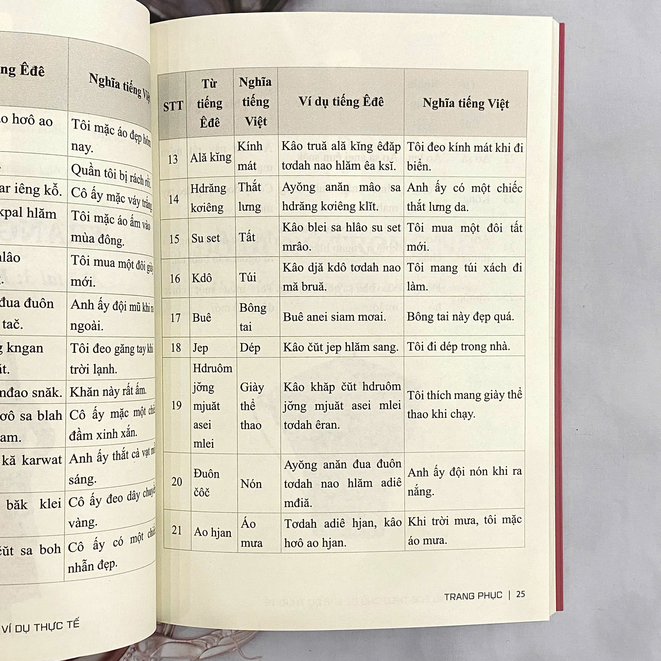 COMBO 2 cuốn: Từ vựng tiếng Êđê theo chủ đề và ví dụ thực tế (Song ngữ Êđê - Việt) + Tự học tiếng Êđê qua các tình huống