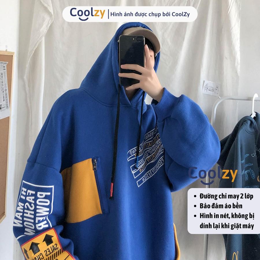 Áo Hoodie ️ Áo khoác nỉ unisex trần bông 2 lớp phối 2 màu, form unisex nam nữ trẻ trung