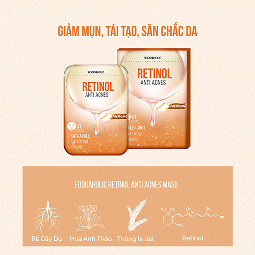 Mặt nạ giấy dưỡng da Foodaholic Premium Mask (01 miếng) - Hàng chính hãng