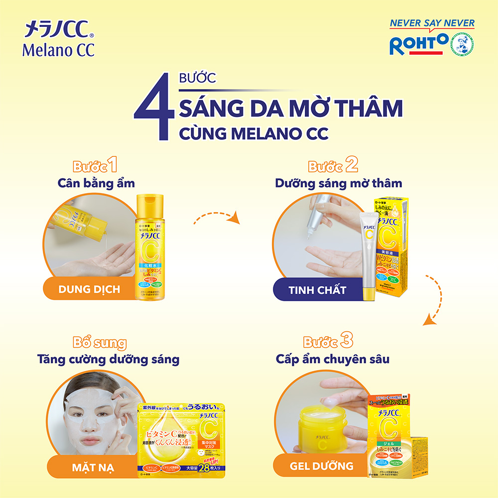 Tinh Chất Dưỡng Trắng Da Chống Thâm Nám Melano CC Whitening Essence
