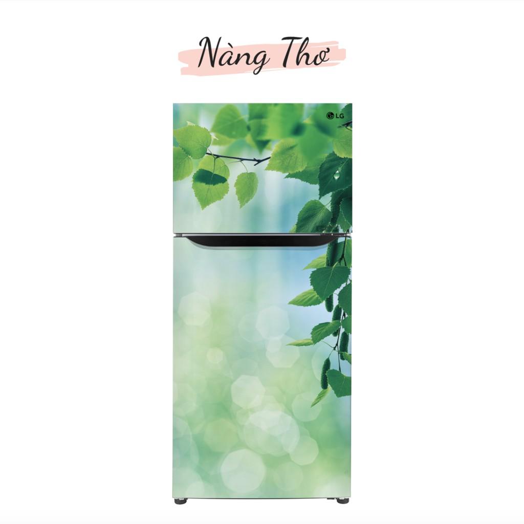 HÌNH LÁ 3D DÁN TỦ LẠNH NHIỀU KÍCH THƯỚC_DECAL VIP