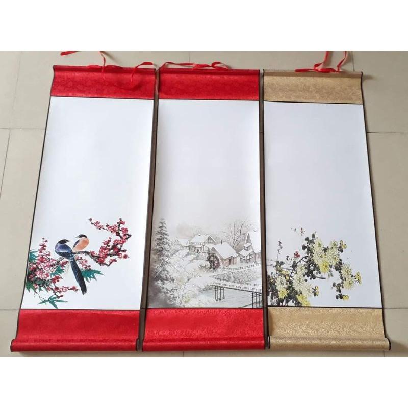 Biểu bo lụa in hình nền 30x80cm