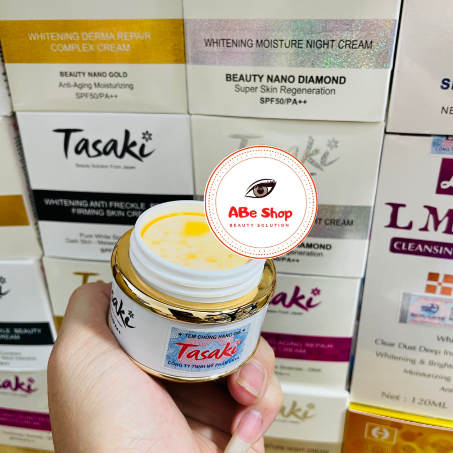 KEM TASAKI NGỌC TRAI - COLLAGEN - YẾN - REVITAL WHITENING PEARL CREAM 20G