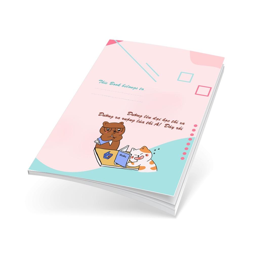 Vở kẻ ngang 80 120 160 trang Self Planner, vở học sinh B5 ghi chép cute anime