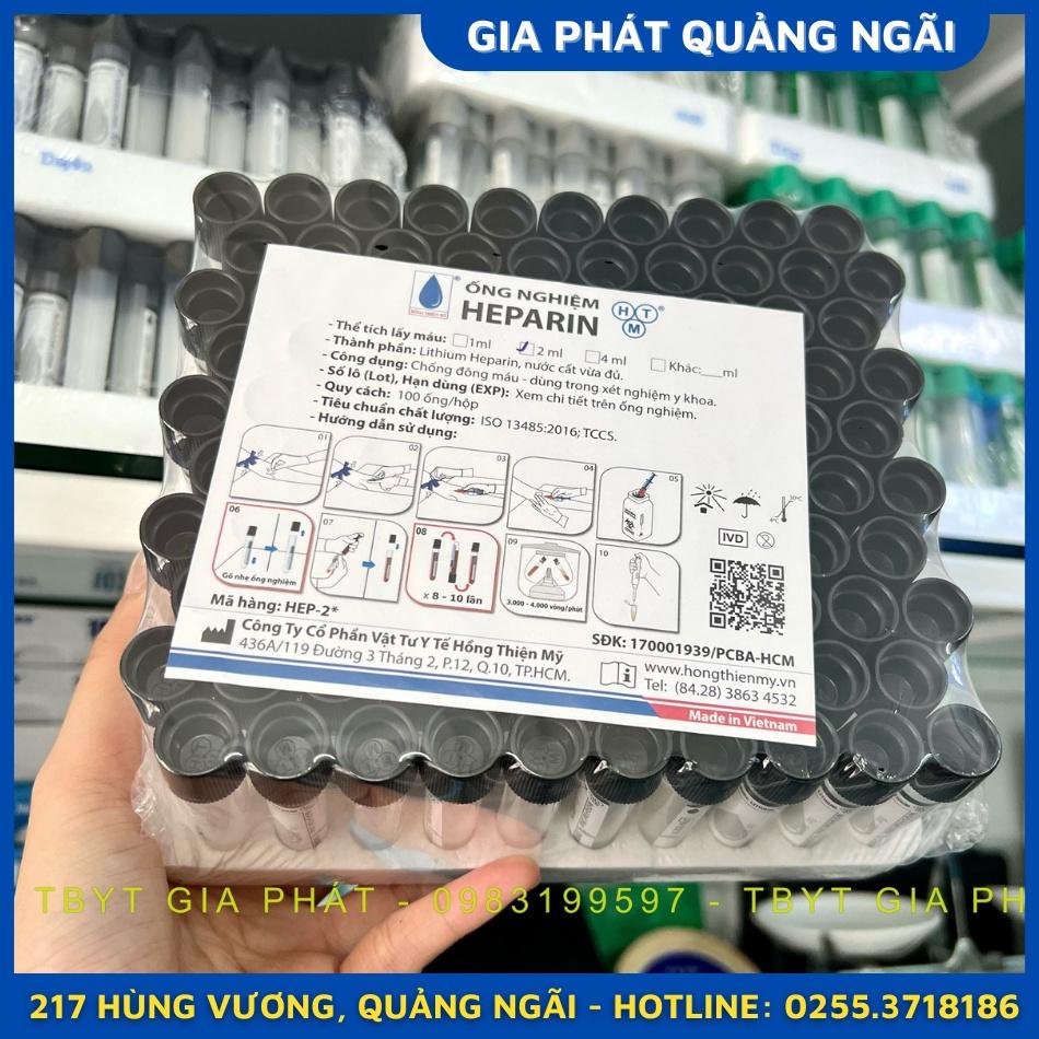 ỐNG NGHIỆM CHỐNG ĐÔNG HEPARIN 2ML HTM VIỆT NAM