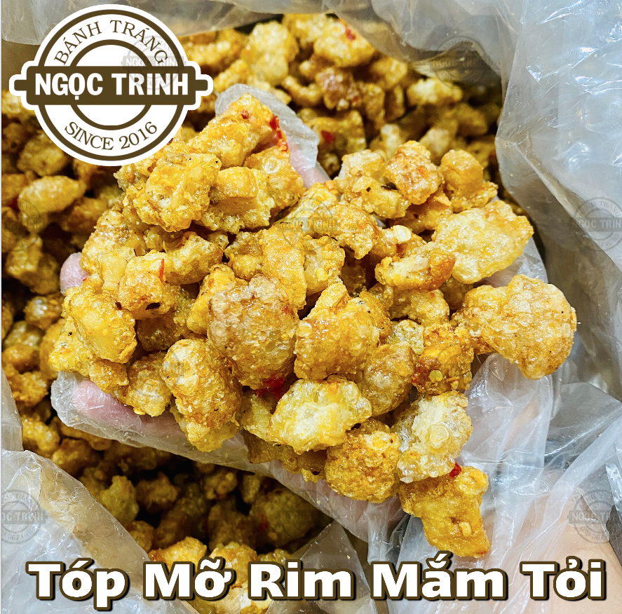 Tóp Mỡ Rim Mắm Tỏi (Hủ150G) HÀNG NGON - Bánh Tráng Ngọc Trinh