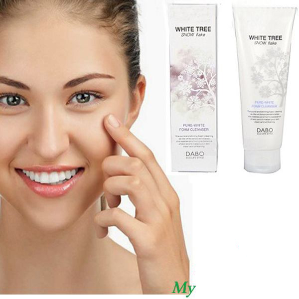 Sữa rửa mặt Dabo Cây Tuyết Trắng Cao cấp Hàn Quốc 150ml + Móc khoá
