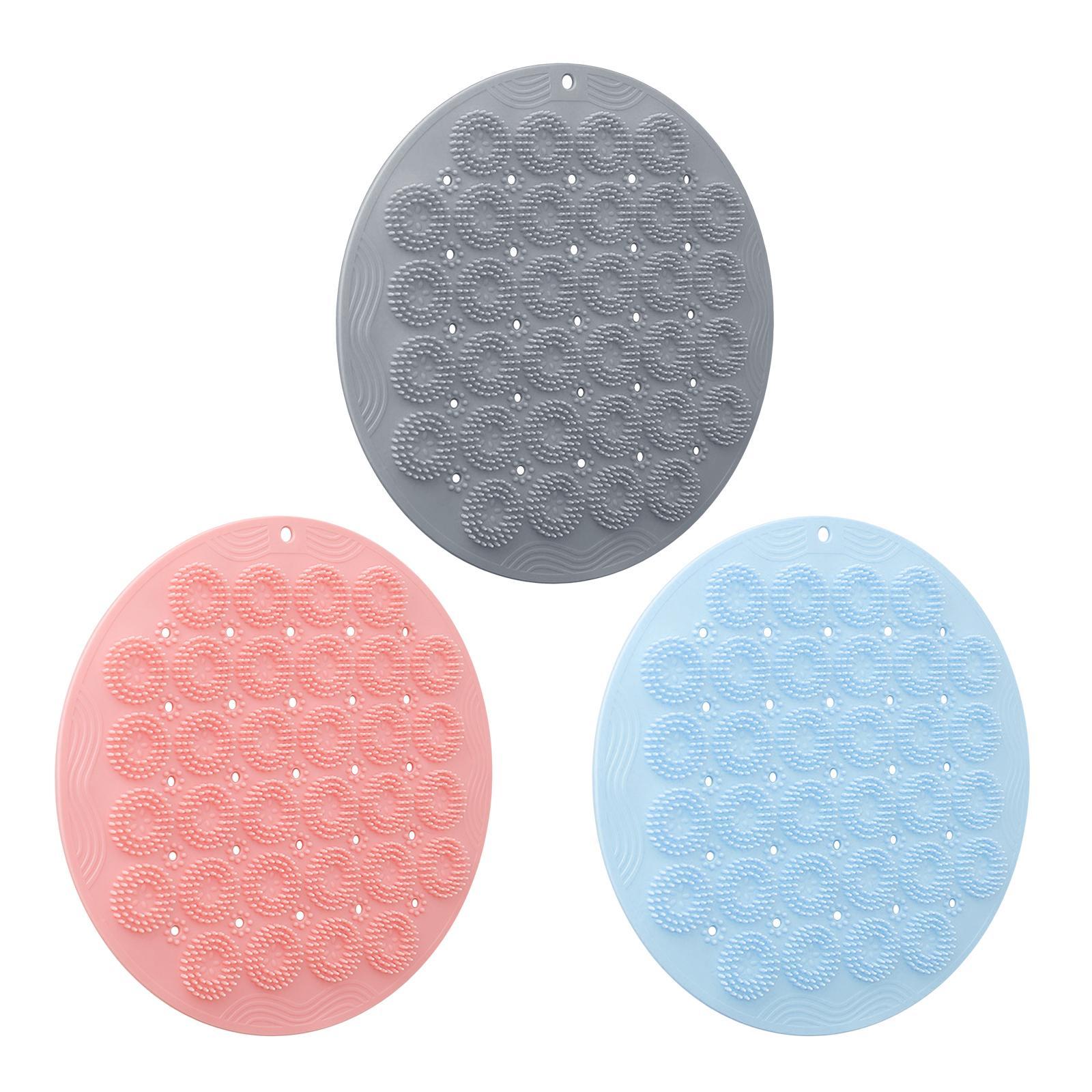 Bath Massage Cushion Brush with Suction Cups Multifunctional for Bathroom