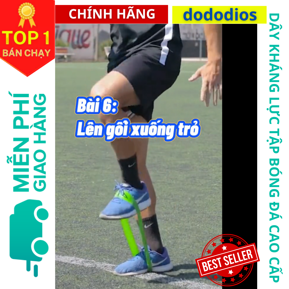 Hình ảnh Dây Mini Band Dây Cao Su Kháng Lực DoDoDios Tập Chân Mông Đá Bóng