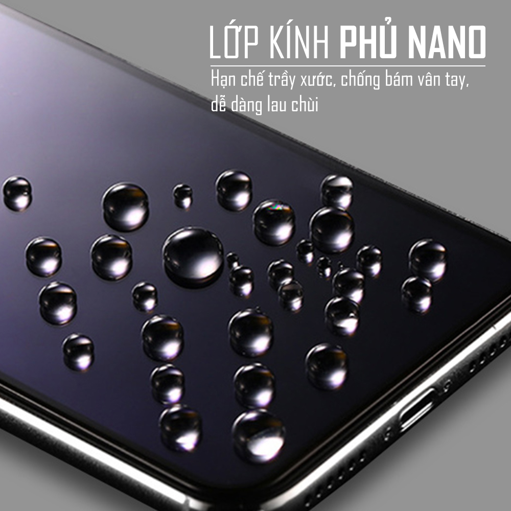 Miếng Dán Cường Lực Chống Vân Tay Cho Iphone 6/6s – Kính Cường Lực Nhám, Full Màn Hình – Hàng Chính Hãng