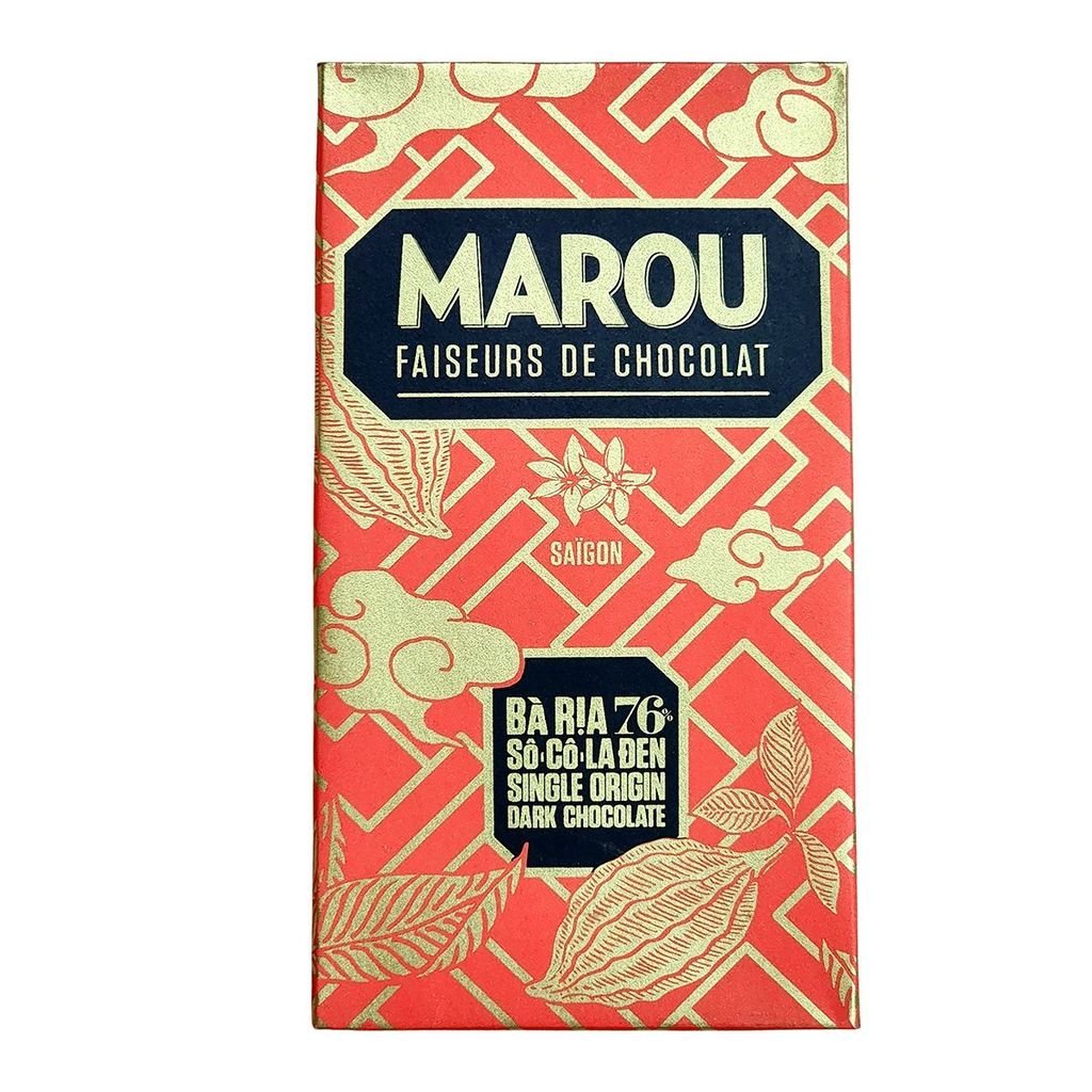 Sô cô la Đen 76% MAROU Chocolate Bà Rịa - 80g
