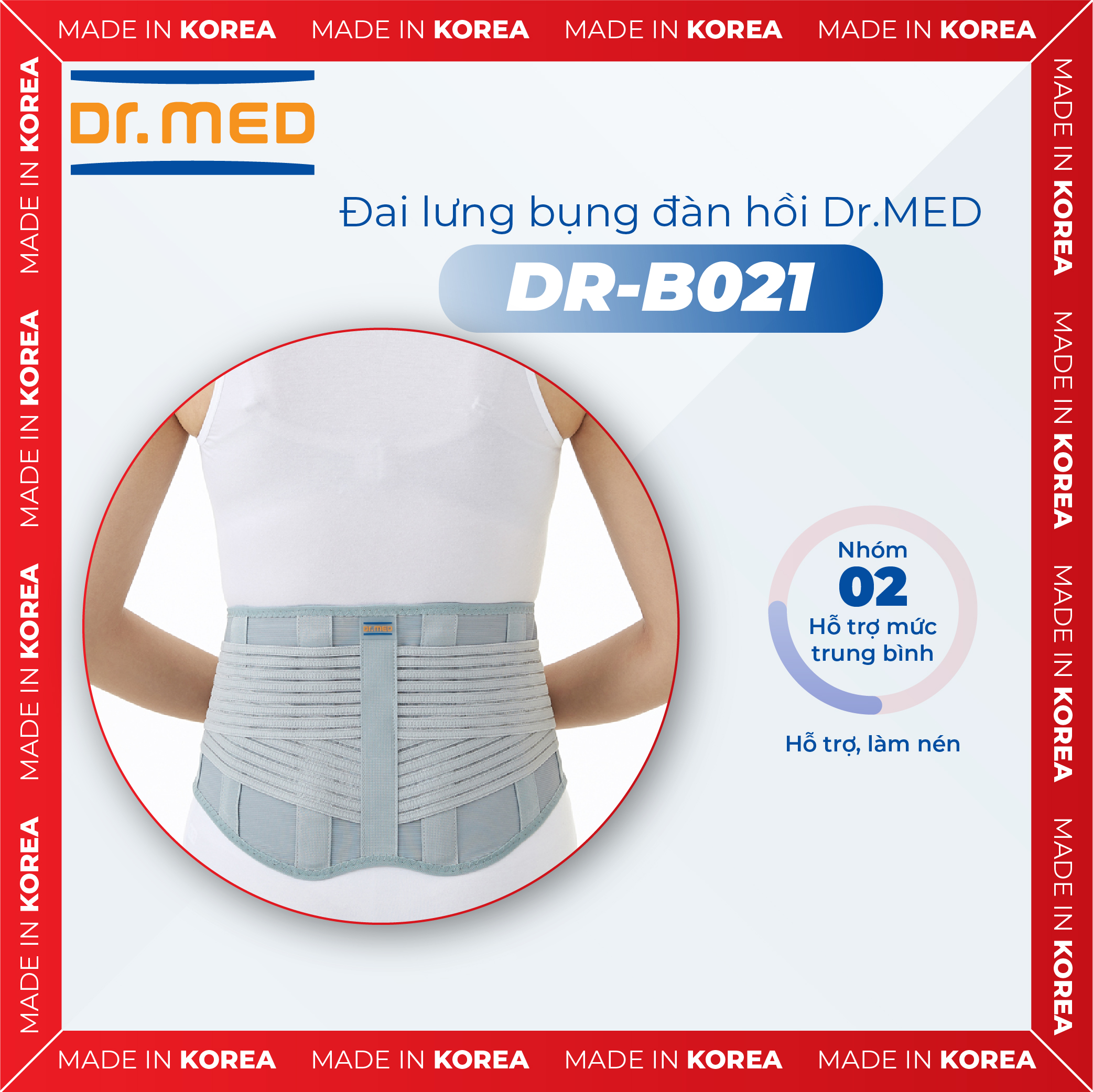 Đai lưng bụng đàn hồi Dr.MED DR-B021