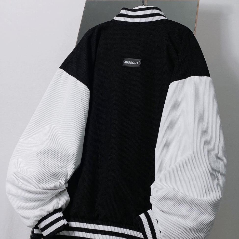 Áo khoác nam nữ - Bomber jacket Streetwear ZSHOP chất liệu nhung gân dày dặn form rộng rãi MISSOUT,  Áo khoác nam nữ - Bomber jacket YAYSHOP chất liệu nhung gân dày dặn form rộng rãi MISSOUT