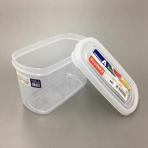 Hộp nhựa nắp kín hình chữ nhật Nakaya 630ml Nội địa Nhật Bản