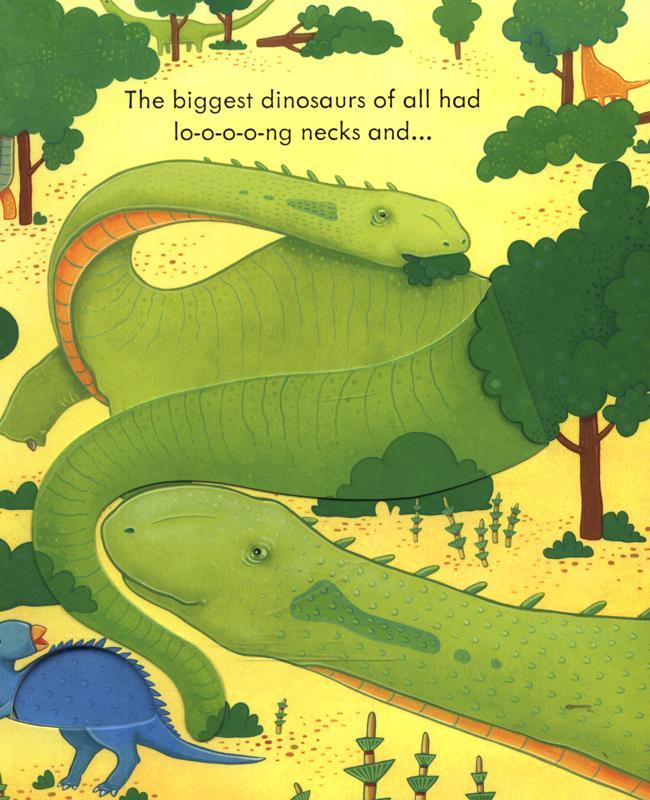 Sách tương tác tiếng Anh - Usborne Peep inside Dinosaurs