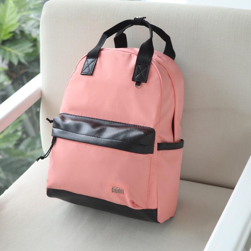 Balo học sinh, sinh viên thời trang unisex với chất dù cao cấp nhẹ bền - BOM