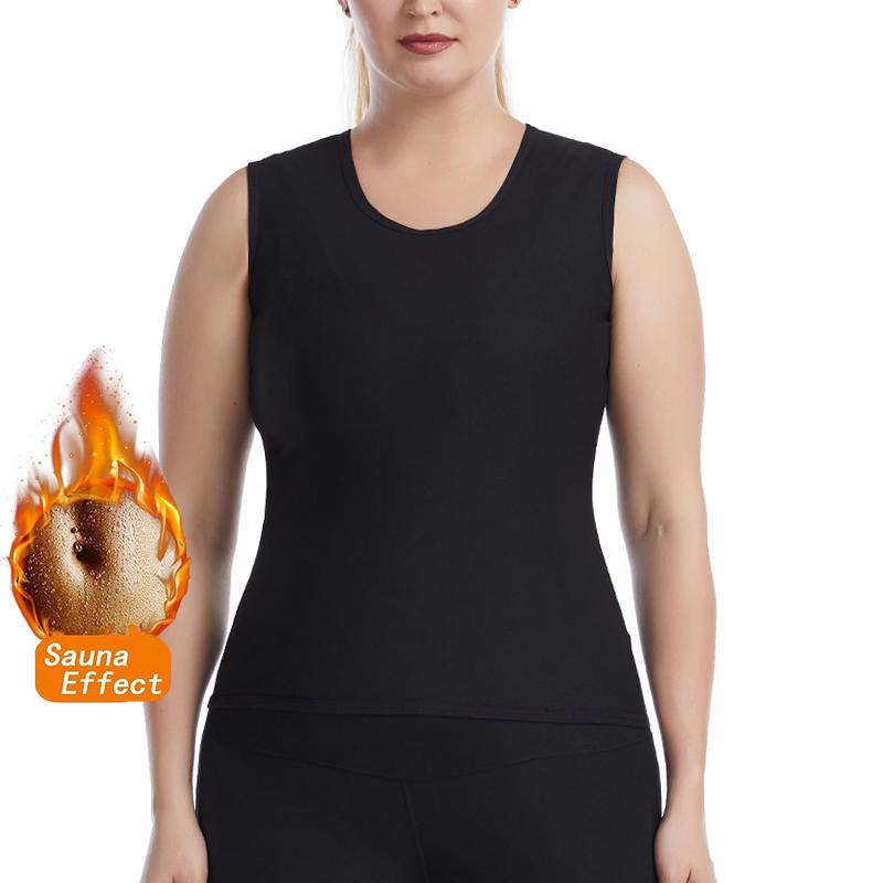 2022 Phụ Nữ Quần Lót Sinh Nhiệt Size + Áo Sơ Mi Nhiệt Shapers Mùa Đông Quần Áo Ấm Tee Mồ Hôi Xông Hơi Áo Vest Quần Lót Không Đường May Thân Mật