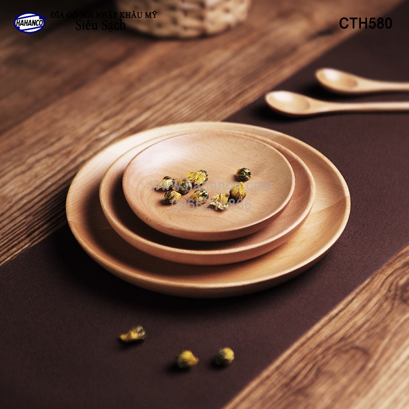 Đĩa gỗ Sồi nhập khẩu Mỹ nguyên khối (đủ Size) CTH580 - hàng Xuất Khẩu Châu Âu - đĩa bánh mì/trái cây/ bít tết/ pizza/ phụ kiện chụp ảnh, bày món ăn trong nhà hàng - Sang trọng trên bàn ăn - HAHANCO