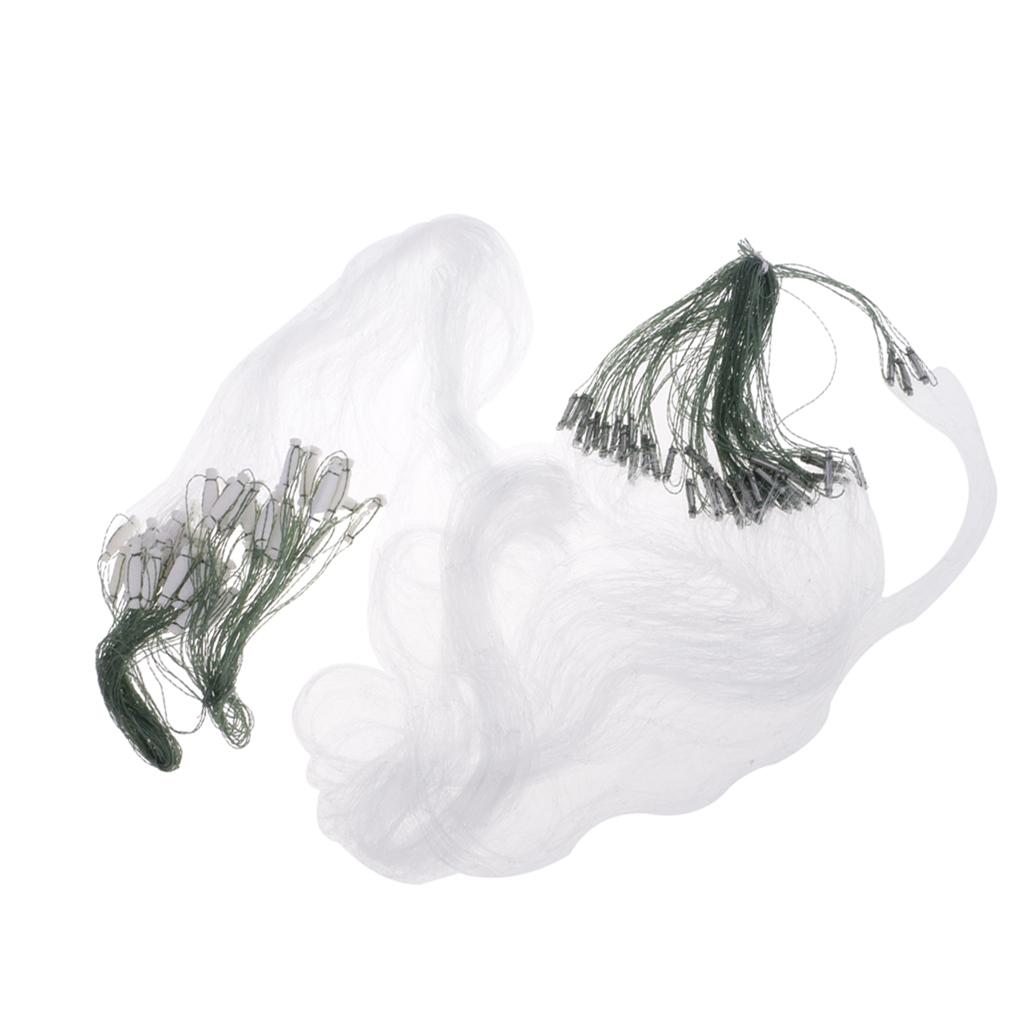 Fishing Net 3 Layers With Monofilament Small Mesh Gill Nylon Hole Size 4x4cm