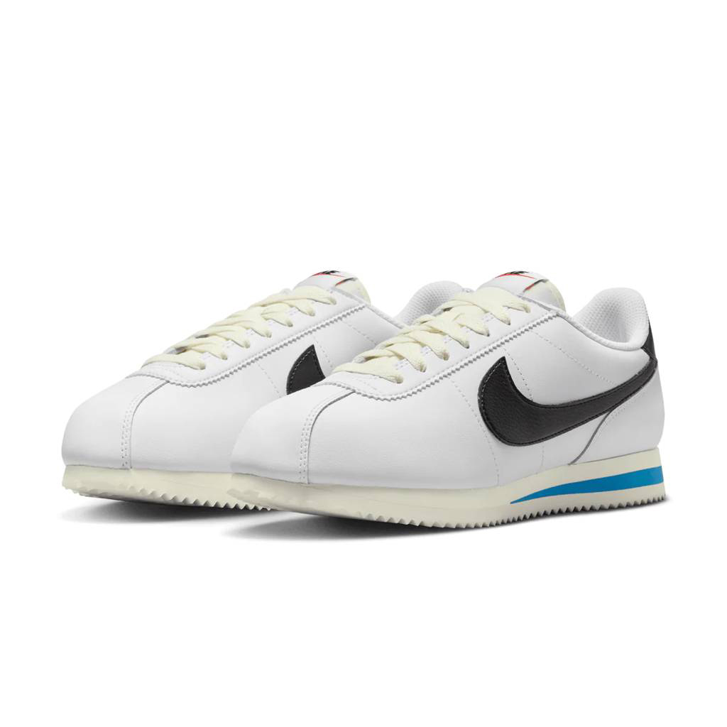 Giày thời trang Nữ W NIKE CORTEZ - WHITE/BLACK-LT PHOTO BLUE-SAIL - 8 US