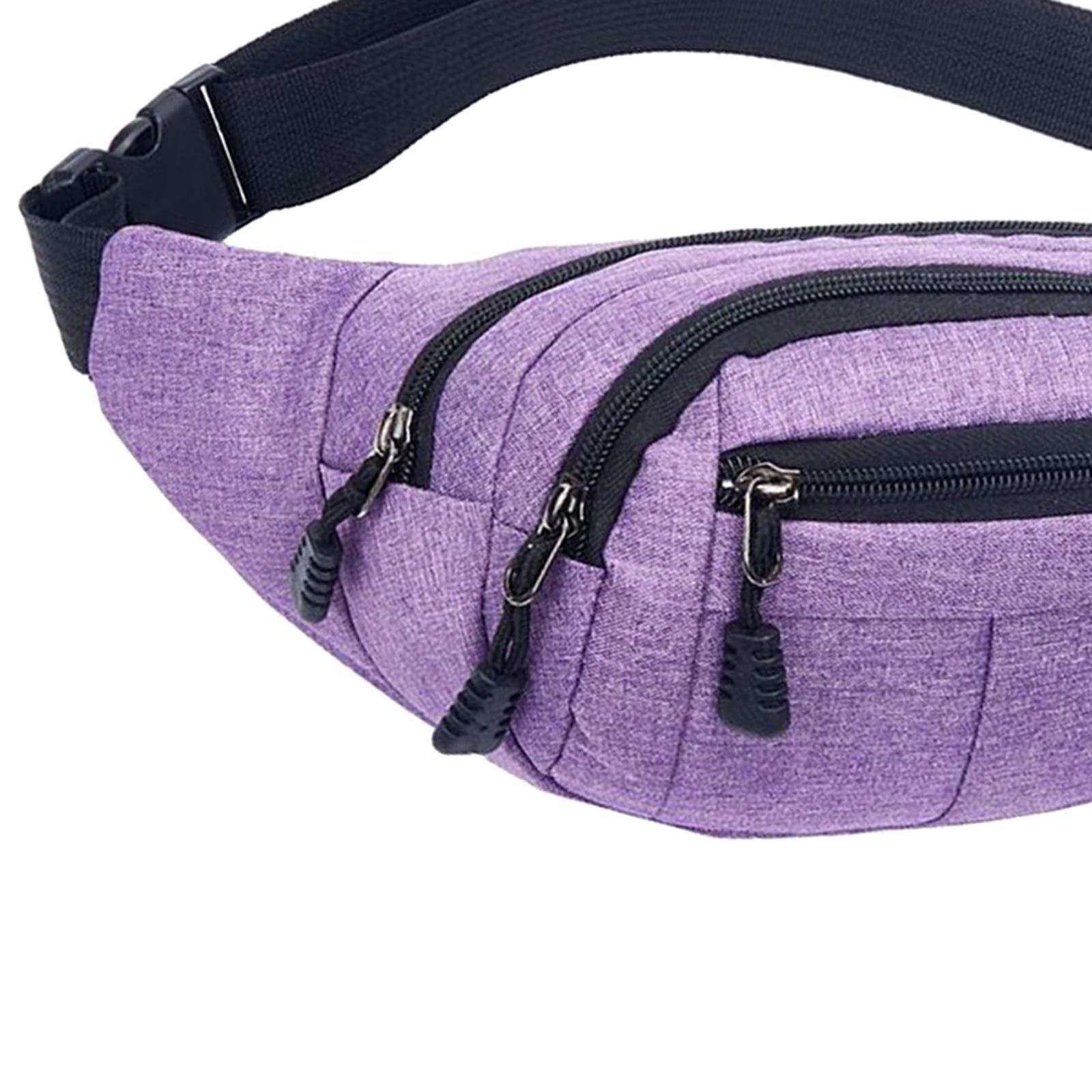 Fanny Pack for Men Women Shoulder Bag Fashion Waist  for Camping Black