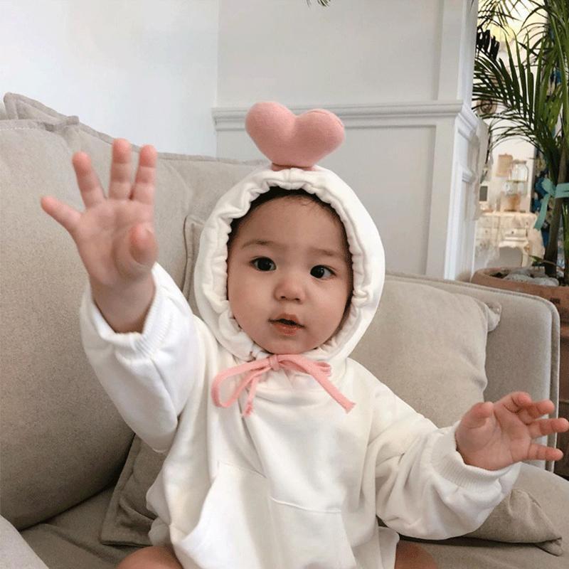 Trái Tim Hoạt Hình Cho Bé Trai Bé Gái Xuân Chắc Chắn 2021 Áo Khoác Cotton Áo Liền Quần Bodysuit Áo Liền Quần Trẻ Em Quần Áo Cho Trẻ Sơ Sinh Từ 0 Tuổi